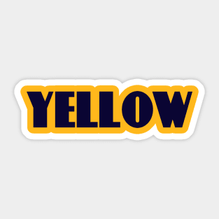 Yellow and blue design! Sticker